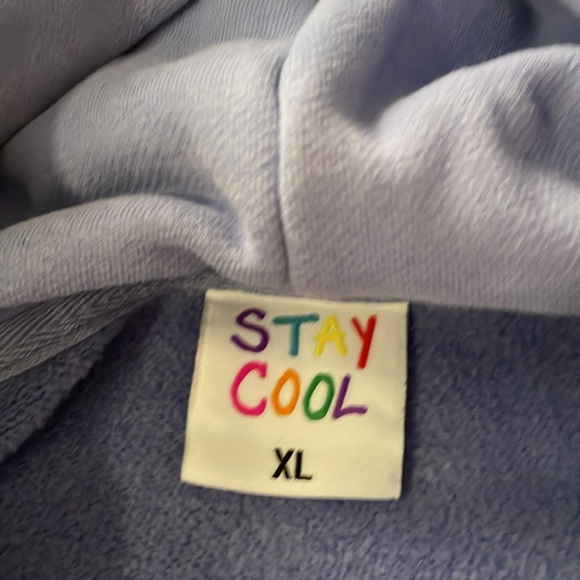 Stay cool, light blue hoodie size extra large - Picture 3 of 7